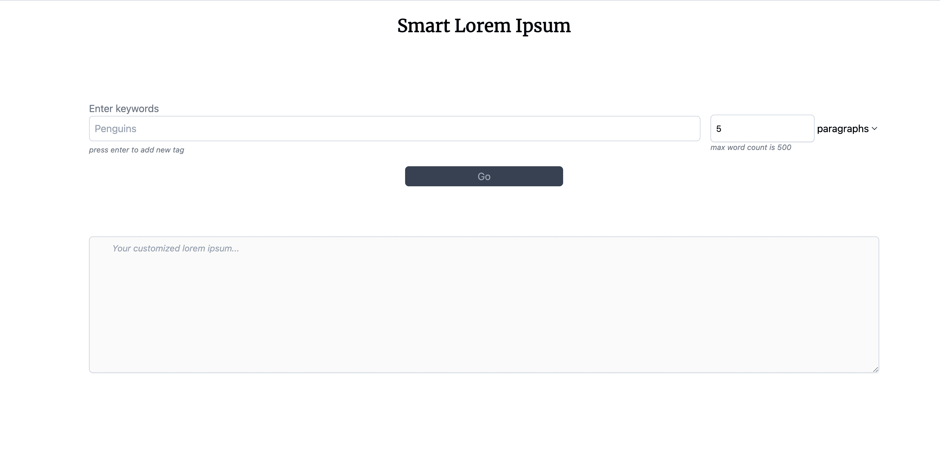 Smart Lorem Ipsum